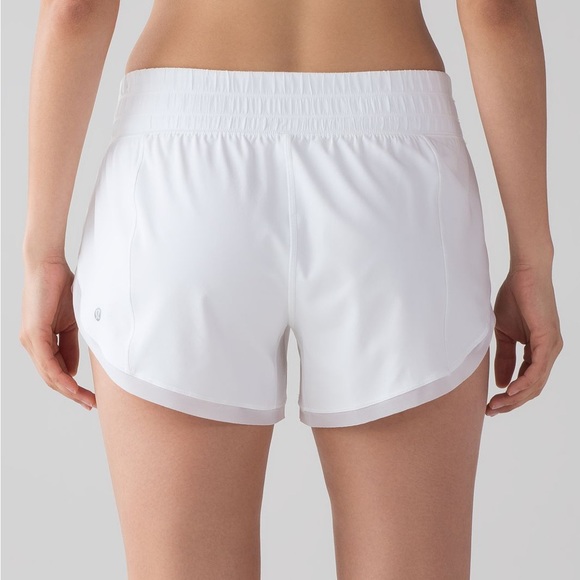 Lululemon Anew White Running shorts 4 inch - Picture 2 of 12